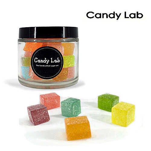 candy lab 果汁味&amp;汽水味 方形软糖 150克罐装糖果