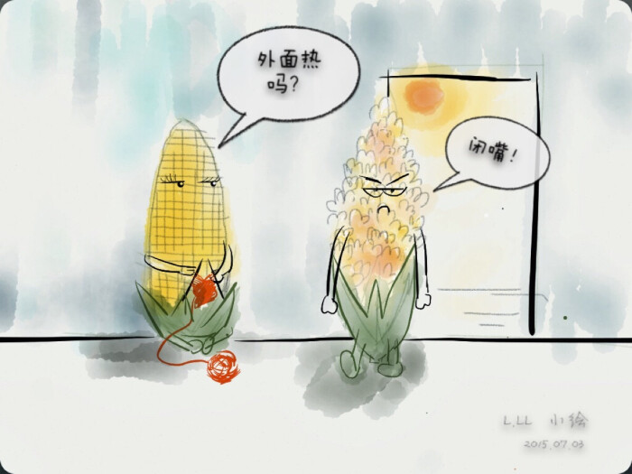 夏天的温度有多高# 玉米变爆米花