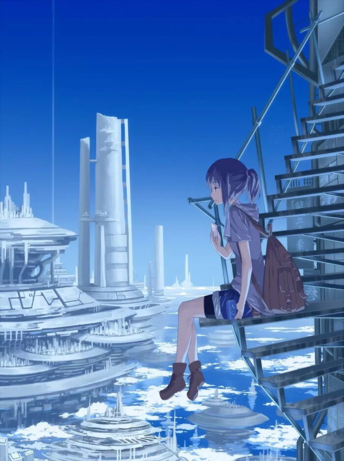 二次元 美景图 卡通 插画 动漫 场景 手机 壁纸 电脑 桌面 美图 唯美