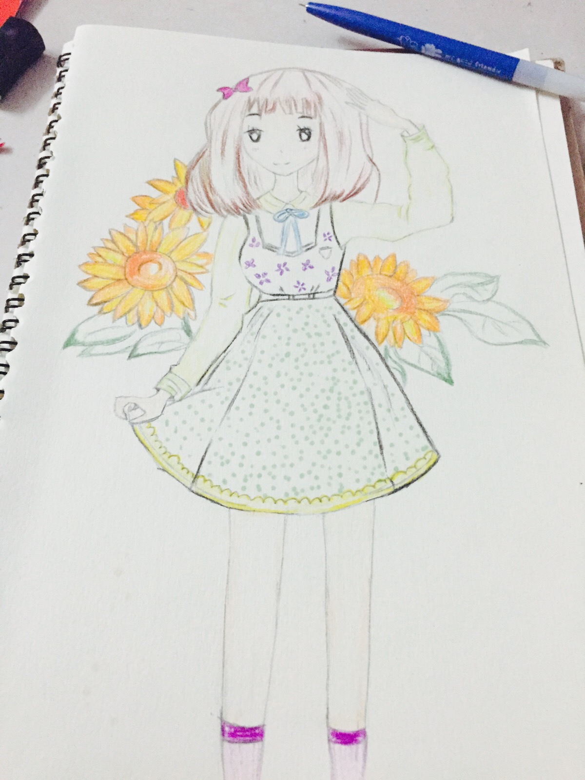 彩铅 动漫 随手画