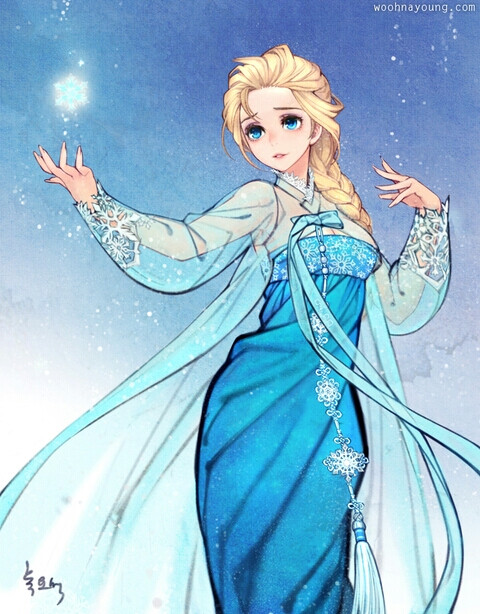 obsidian _id=51275467 #pixiv#冰雪奇缘#elsa#插画#手绘#同人#二次元