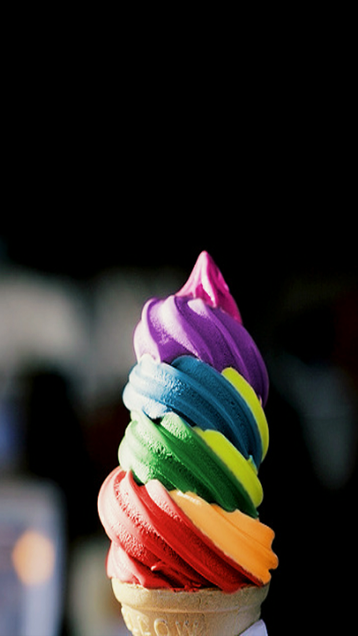 彩色 冰淇淋