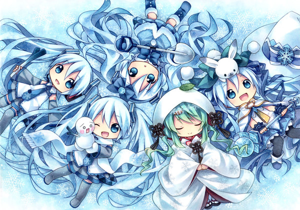 初音未来#q版#一群雪音