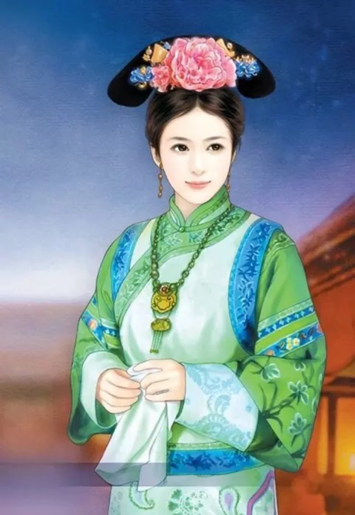 清宫手绘