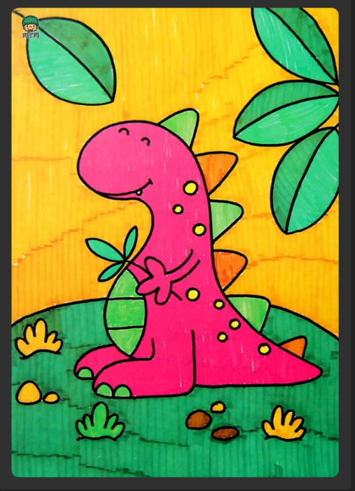 儿童画 恐龙 淘宝:viviane手作坊