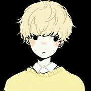 动漫男头 半身头像 呆萌 插画 二次元 色彩