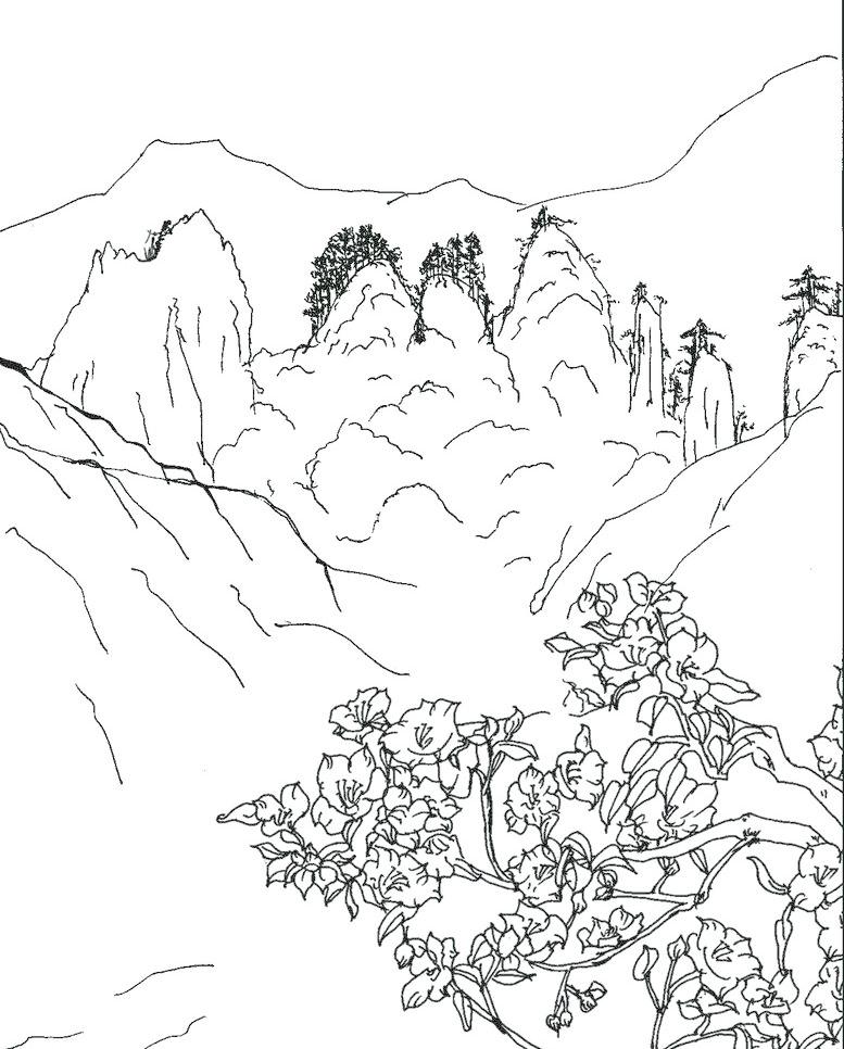 素描图片素材 风景