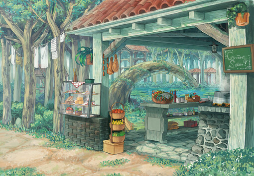 二次元喜欢的场景图~意境~插画~背景~动漫场景~ http://caoqing86.