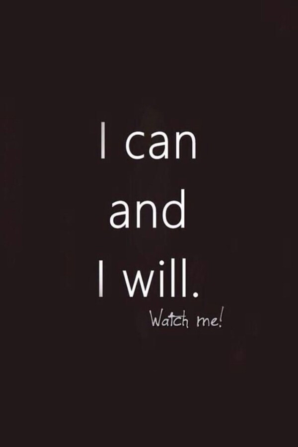 壁纸 文字 英文【 i can and i will】