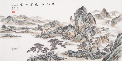 杨弘岳 国画 山水画 风水画