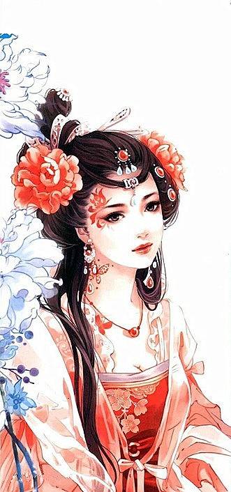 古风~中国风~插画~手绘~美男~妖孽~美女~古风场景~古风成双成对~古风