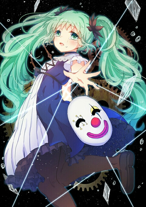 活动小丑 vocaloid 初音未来 动漫 二次元 萌 可爱 唯美 梦幻 头像