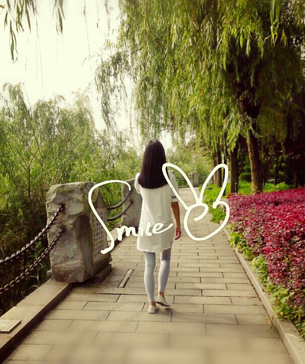 中长发,背影