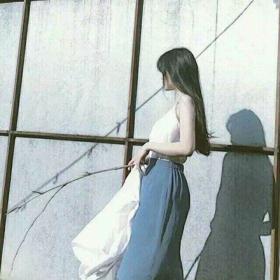 侧脸 小清新 女头