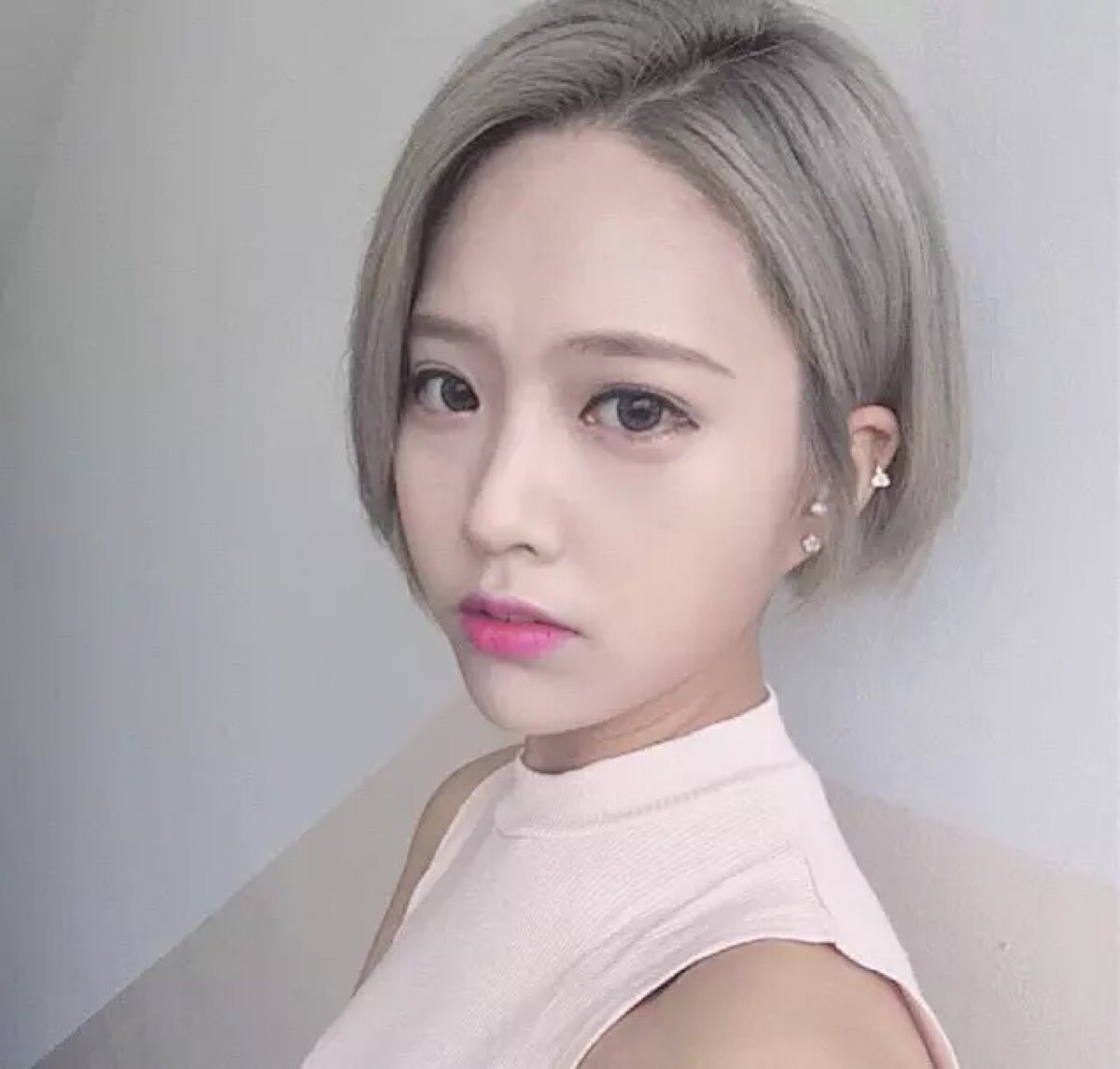 短发染色