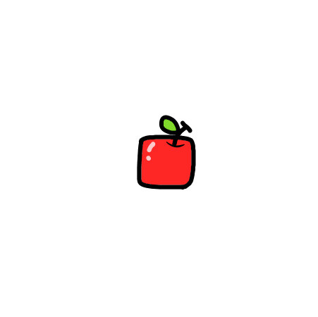 【方形水果小头像】苹果