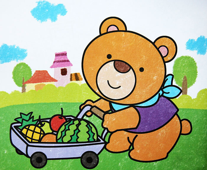动物 儿童 卡通 小熊 儿童卡通画 动物绘画 动物图片 生物世界 插画