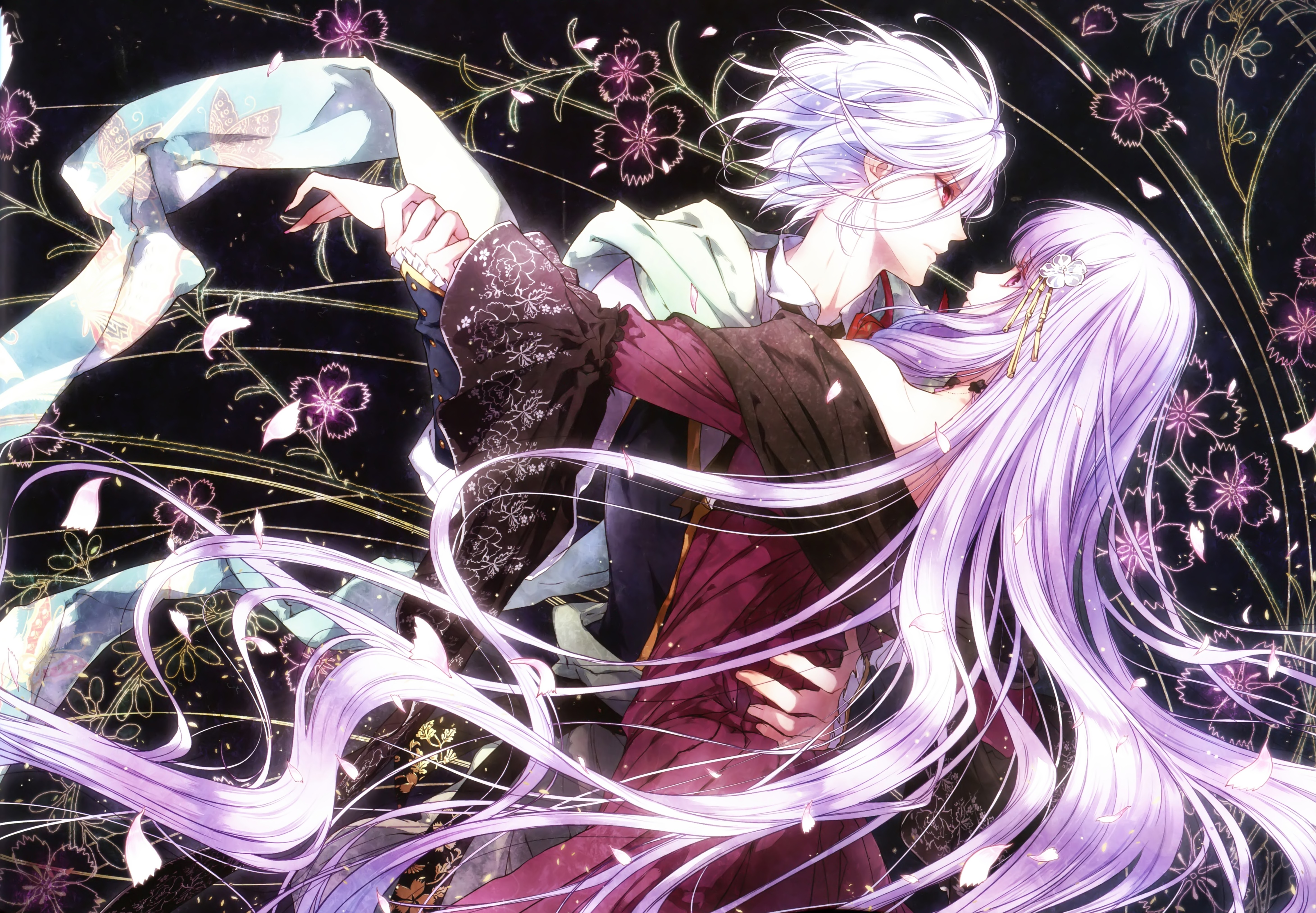 レンドフルール reine des fleurs 花之女王 orpheus violette 壁纸