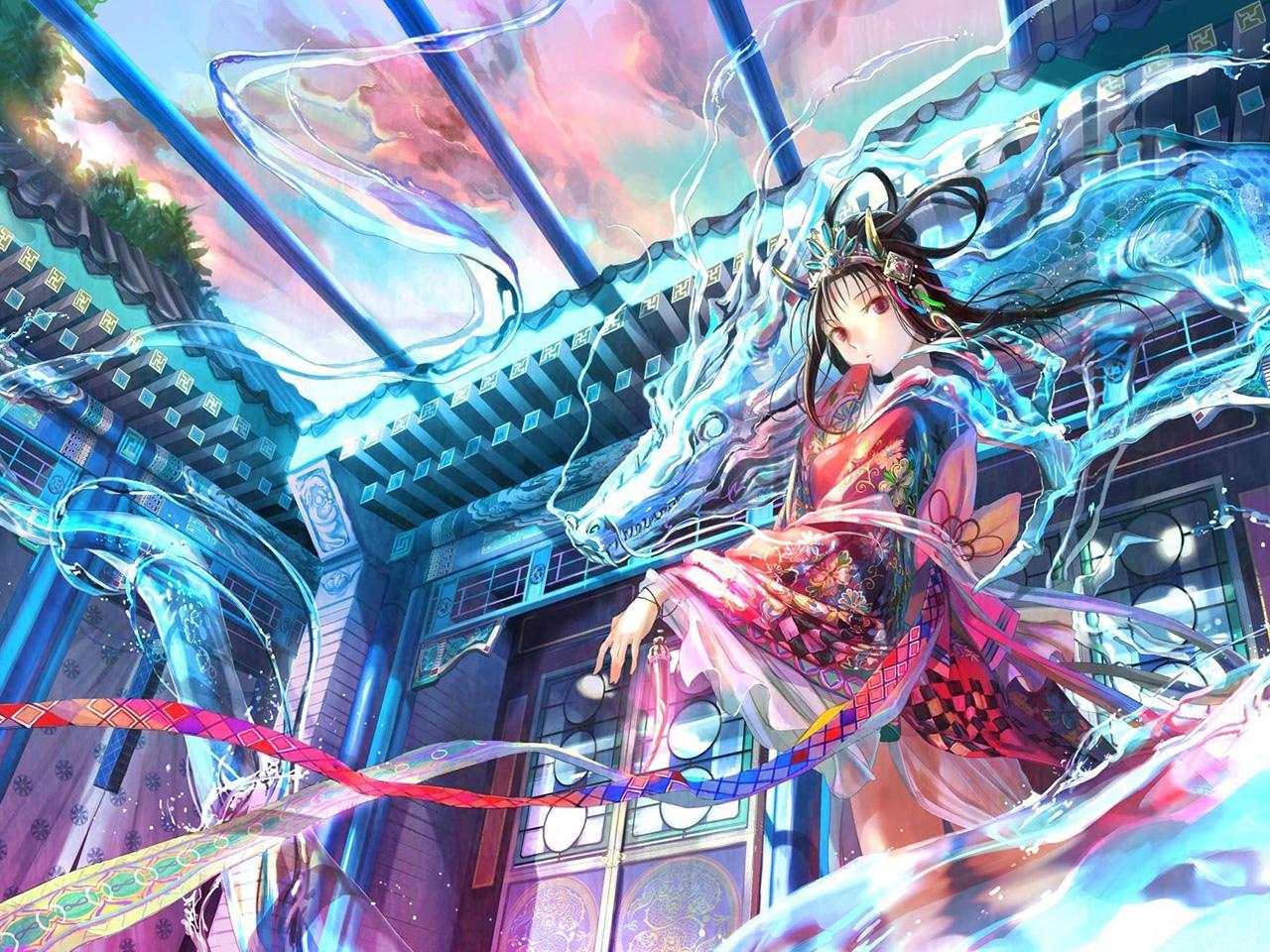 古风美少女 动漫 二次元 手绘古风 唯美