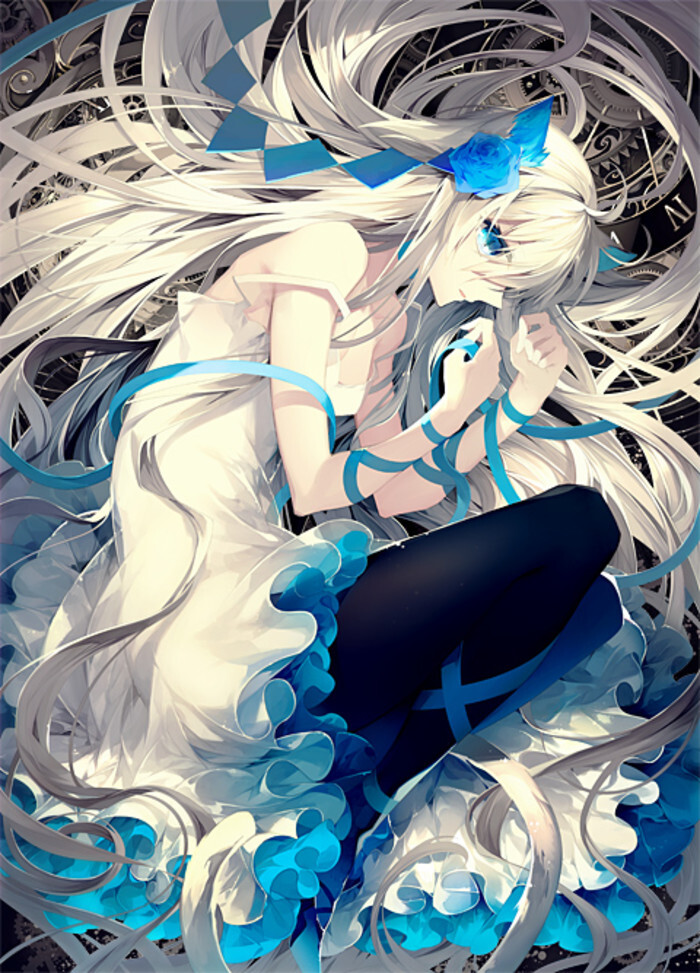 二次元 插画 少女 头像 手绘 壁纸