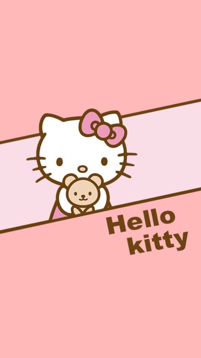 iphone壁纸横铺卡通动漫可爱hellokitty
