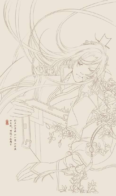 古风线稿