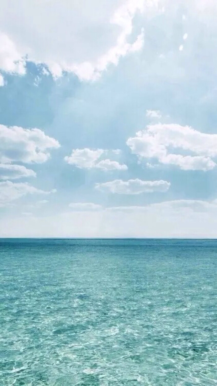 唯美自然风光 蓝天白云 海洋 自然风景 iphone手机壁纸 唯美壁纸 锁屏