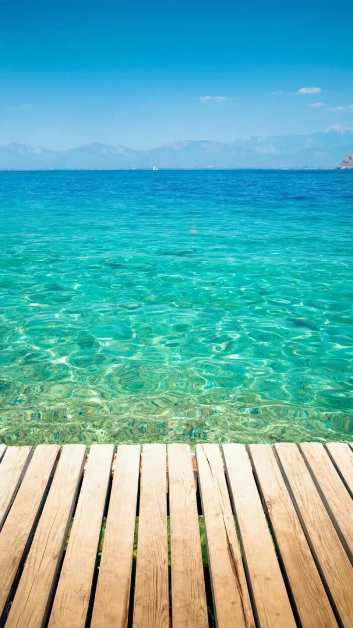 蓝天碧水 海洋 自然风景 iphone手机壁纸 唯美壁纸 锁屏 心静如水