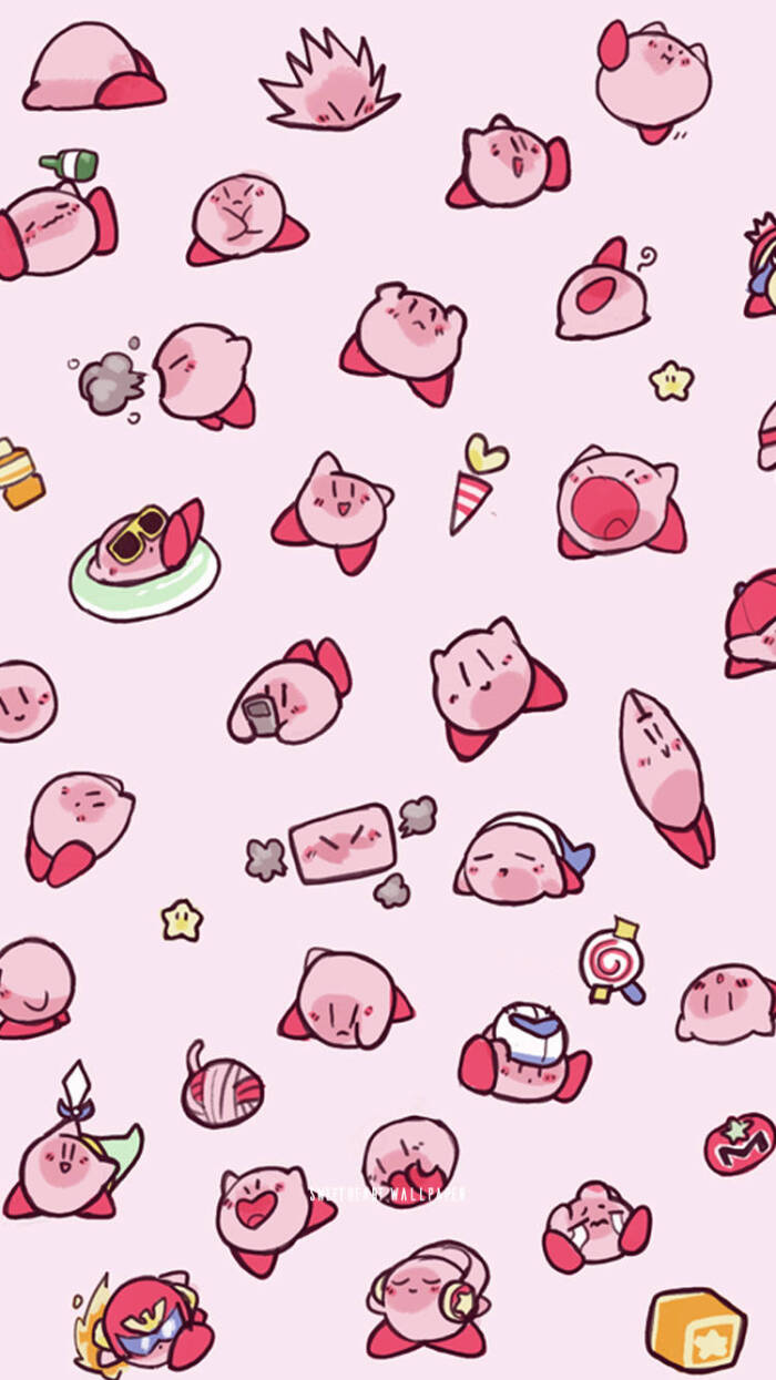 平铺 iphone壁纸 粉色小猪头-堆糖,美好生活研究