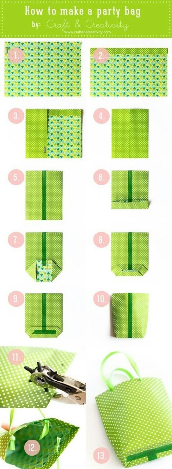 自制纸袋折法