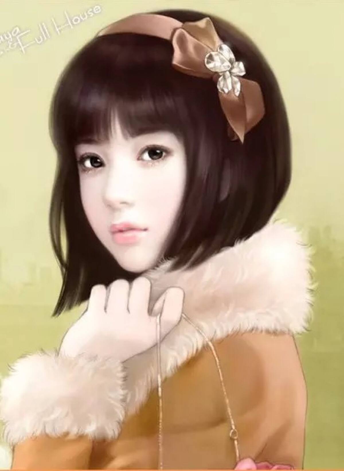 二次元 女生 卡通 短发 菇凉 动漫 卡哇伊 妹纸 少女 可爱 短发妹