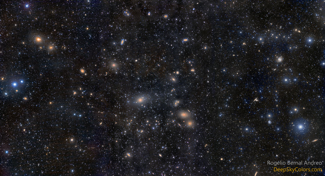 nasa每日天文学照片: virgo cluster galaxies 室女座星系团.