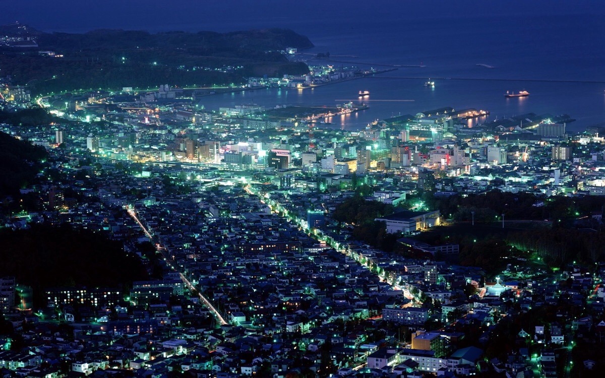 蓦然回首,灯火阑珊.城市夜景 壁纸