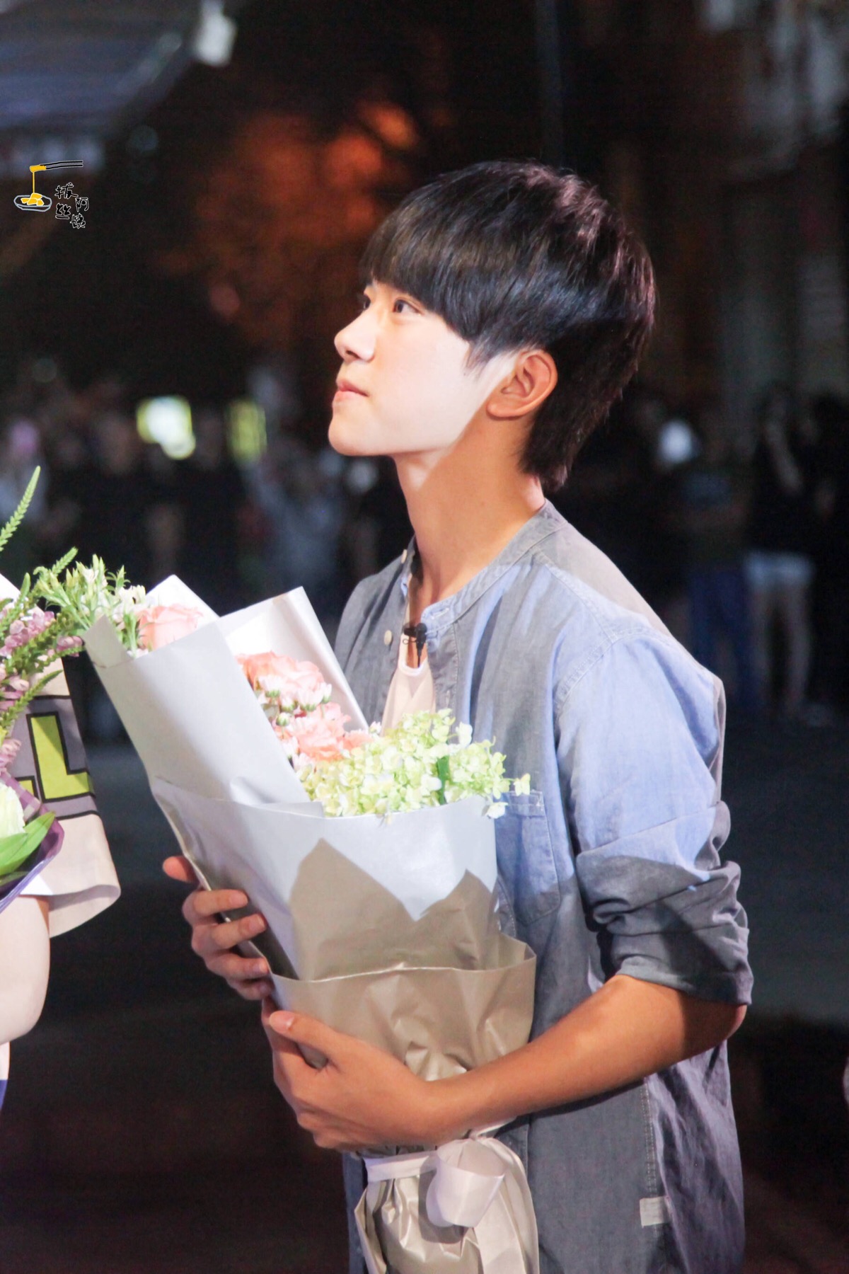 tfboys易烊千玺 150802 偶像来了录制 高清 cr.logo 侧颜