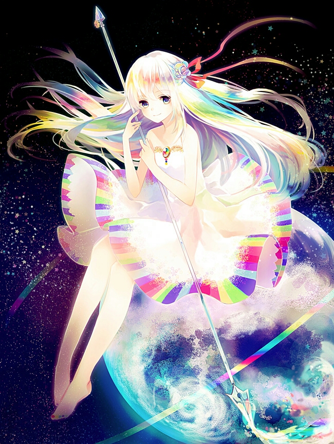 p站 少女 唯美 彩虹 女神