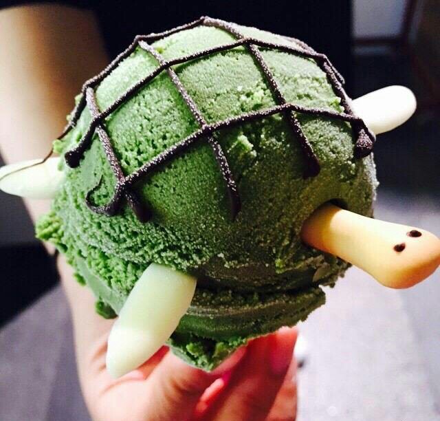 抹茶乌龟冰淇淋