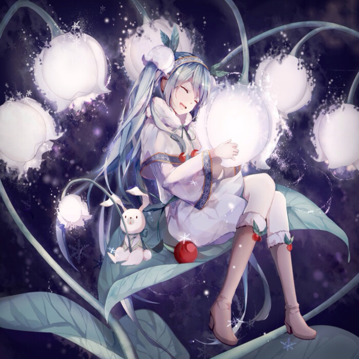 vocaloid:初音未来 雪ミク2015 p站画师:豆の素