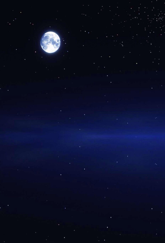 唯美星空 夜景 夜空 星光 明月 月光 自然风景 iphone手机壁纸 唯美