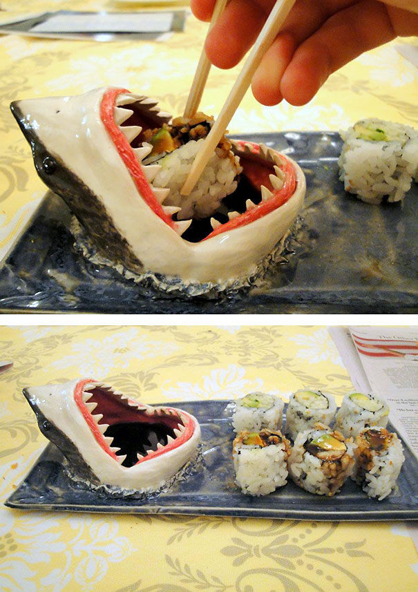鲨鱼嘴的盘子