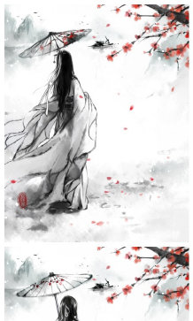 画师微博——雪代薰 古风水墨画师雪代薰,代表作品《谜神隐》封面