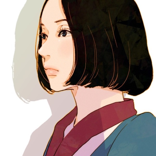 卡通美女 短发