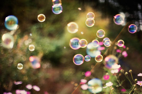 折射阳光的泡泡,七彩的泡泡,美丽你的每一天.〔壁纸