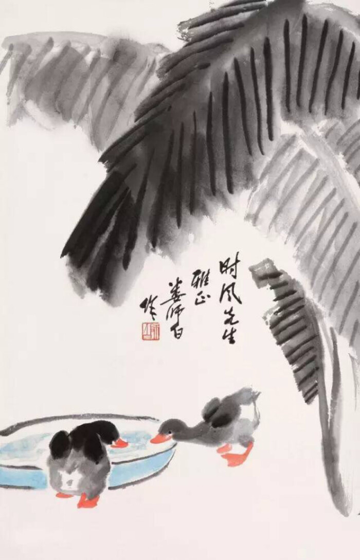 娄师白14岁师从齐白石学习书,画,篆刻及诗词,在齐白石身边长达25年.