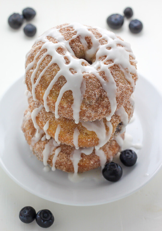 blueberry cinnamon sugar donuts