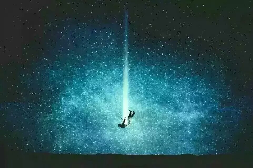星空;油画 这是英国一位17岁少年画的油画,他将画命名为"孤独"
