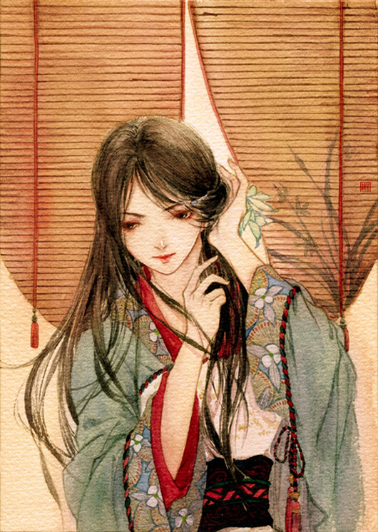 花拟人--兰花