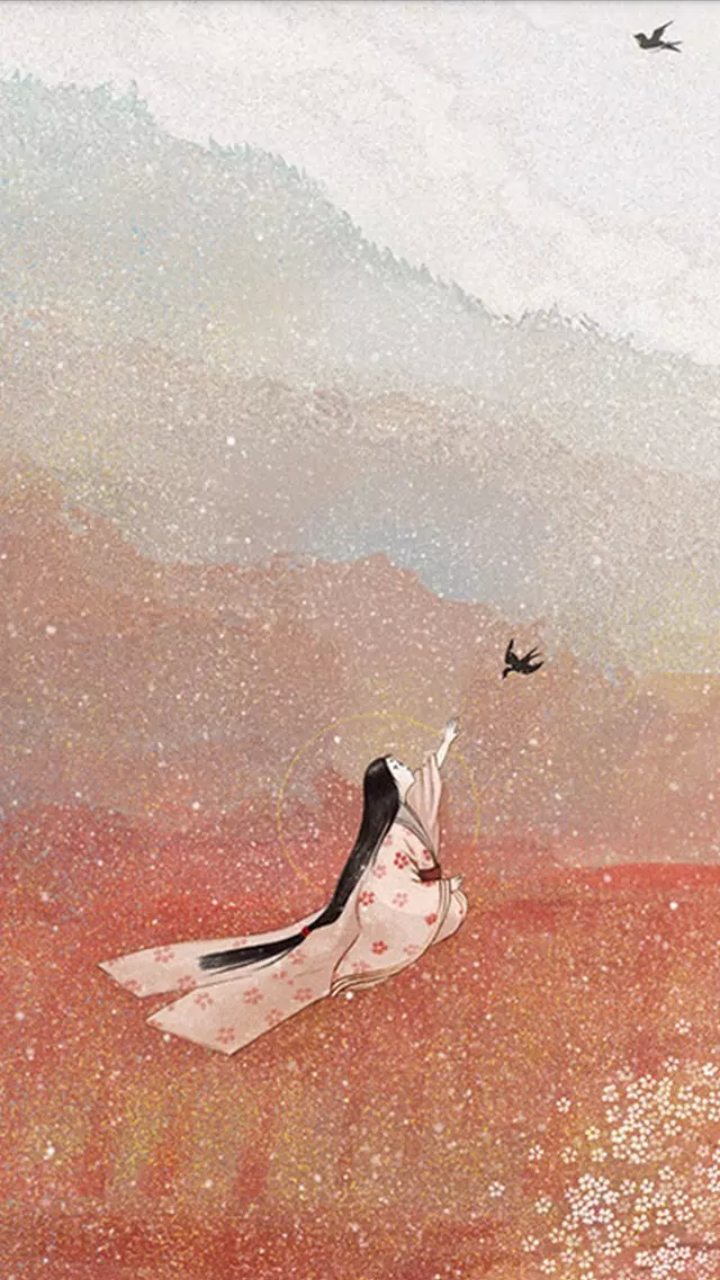 手绘插画插画师 黎西～如诗如画的风景,尽收眼底,分不清是现实还是