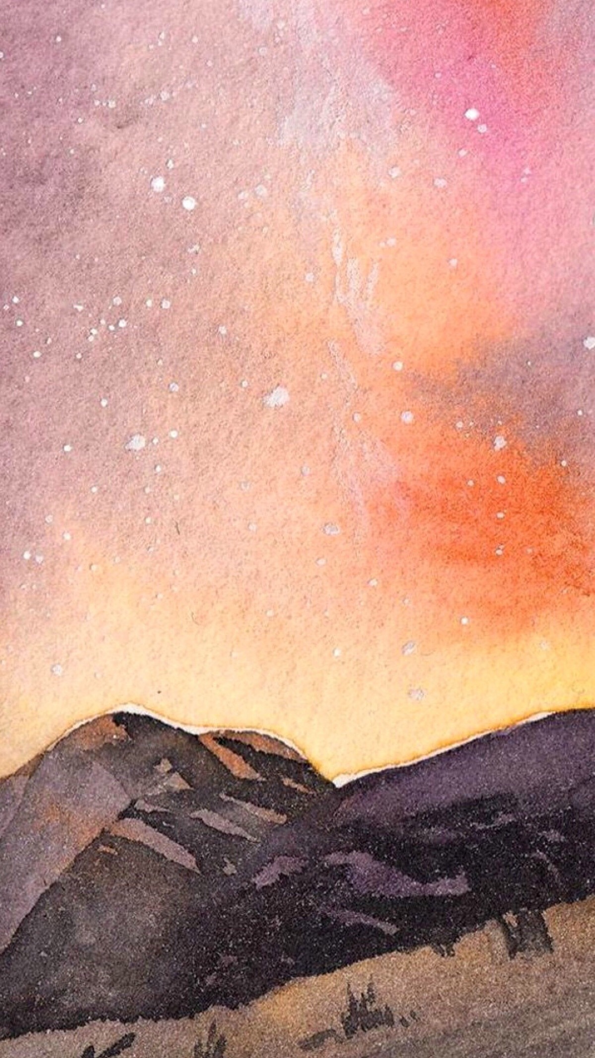 hi 壁纸 星空系列.手绘.水彩