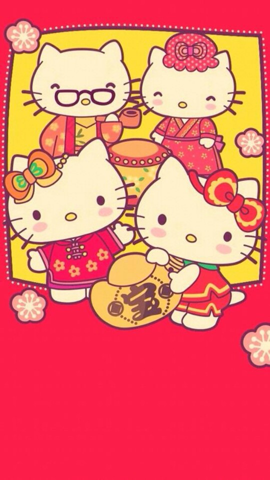 hellokitty 锁屏 壁纸