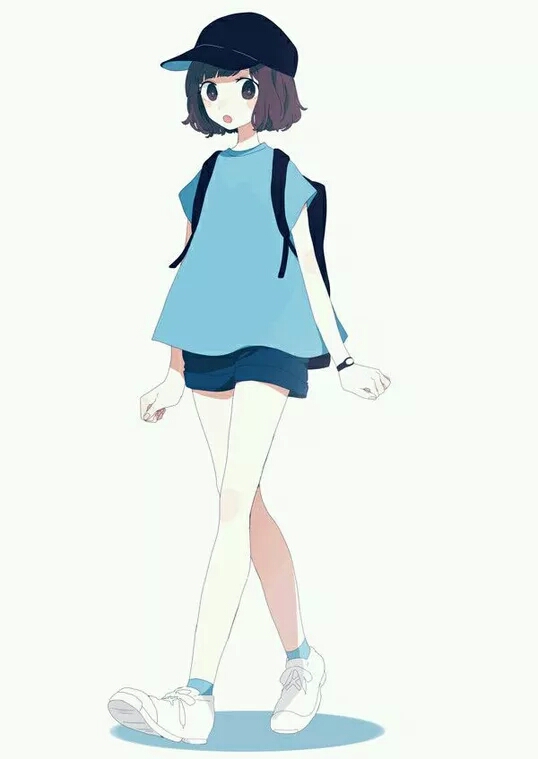 手机壁纸 锁屏壁纸 动漫壁纸 卡通壁纸 蓝色壁纸 二次元 动漫 女生